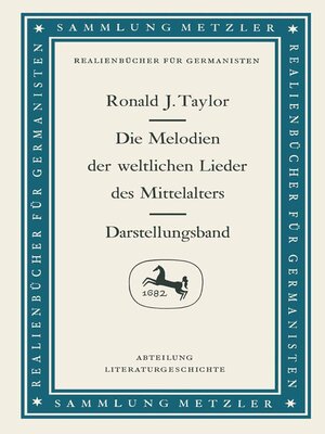 cover image of Die Melodien der weltlichen Lieder des Mittelalters